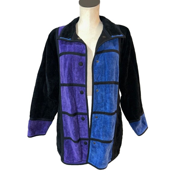 Annikki Karvinen Handmade in Finland Women’s Velvet Cotton Jacket size XS - Picture 1 of 10